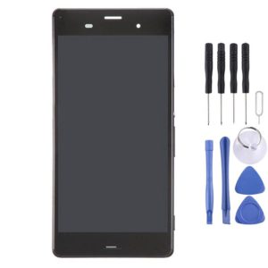 LCD Display + Touch Panel with Frame for Sony Xperia Z3 (Dual SIM Version) / D6633 / L55U(Black) (OEM)