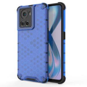 For OnePlus Ace 5G Shockproof Honeycomb PC + TPU Phone Case(Blue) (OEM)