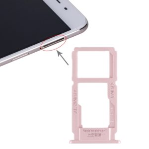 For OPPO R9sk SIM Card Tray + SIM Card Tray / Micro SD Card Tray (Rose Gold) (OEM)