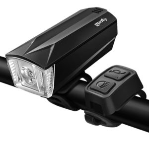 GOOFY DT-6103 Bicycle Horn Light Mountain Bike Front Light Warning Light Specification: Battery (3 Watt Black) (OEM)