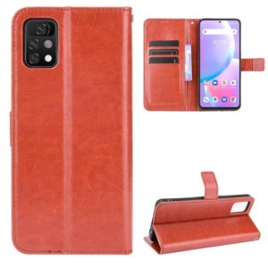 For Umidigi A11 Pro Max Crazy Horse Texture Horizontal Flip Leather Case with Holder & Card Slots & Lanyard(Brown) (OEM)