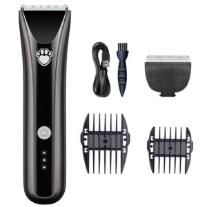 Waterproof Pet Shaver Dog Electric Hair Clipper, Specification: Package 2(Gray) (OEM)