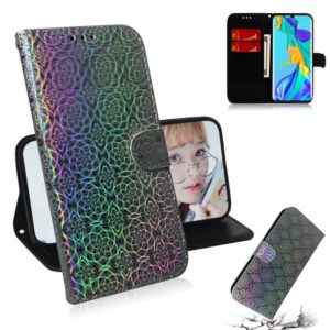 For Huawei P30 Pro Solid Color Colorful Magnetic Buckle Horizontal Flip PU Leather Case with Holder & Card Slots & Wallet & Lanyard(Silver) (OEM)