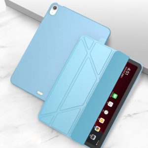 Multi-folding Surface PU Leather Case with Holder & Sleep / Wake-up For iPad Air 2022 / 2020 10.9 (OEM)