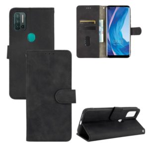 For Ulefone Note 11P Solid Color Skin Feel Magnetic Buckle Horizontal Flip Calf Texture PU Leather Case with Holder & Card Slots & Wallet(Black) (OEM)
