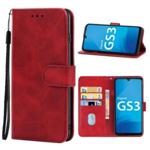 Leather Phone Case For Gigaset GS3(Red) (OEM)