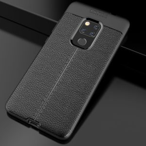 Litchi Texture TPU Shockproof Case for Huawei Mate 20 (Black) (OEM)