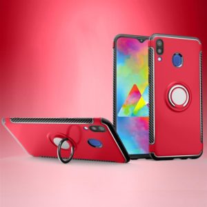 Magnetic 360 Degrees Rotation Ring Armor Protective Case for Galaxy M20 (Red) (OEM)