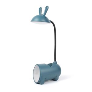 FY003T Small Rabbit USB Charging Desk Lamp with Pen Holder(Dark Blue) (OEM)