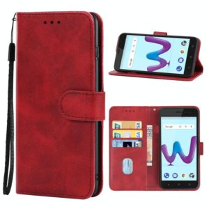 Leather Phone Case For Wiko Sunny3(Red) (OEM)