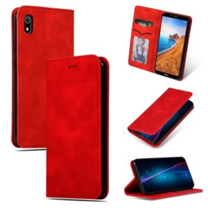Retro Skin Feel Business Magnetic Horizontal Flip Leather Case for Xiaomi Redmi 7A(Red) (OEM)
