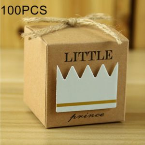 100 PCS European Style Wedding Prince Pattern Sugar Box, Size: 5.3*5.3*5.3cm (OEM)