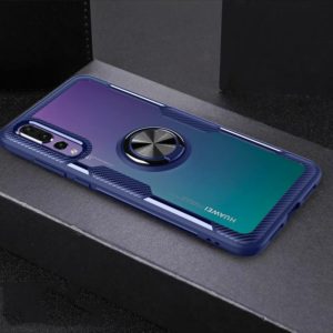 Scratchproof TPU + Acrylic Ring Bracket Protective Case For Huawei P20 Pro(Blue) (OEM)