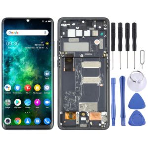 Original LCD Screen for TCL 10 Pro Digitizer Full Assembly with Frame (Grey) (OEM)