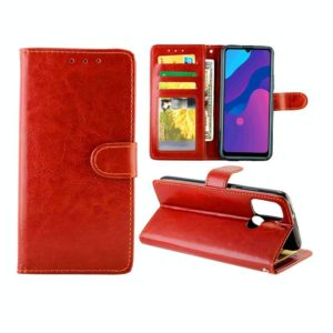 For Huawei Honor Play9A/Honor9A Crazy Horse Texture Leather Horizontal Flip Protective Case with Holder & Card Slots & Wallet & Photo Frame(Brown) (OEM)