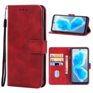 Leather Phone Case For Tecno Camon 18 / 18P(Red) (OEM)