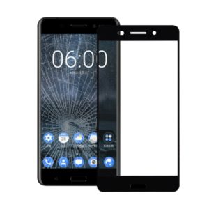 Front Screen Outer Glass Lens for Nokia 6(Black) (OEM)