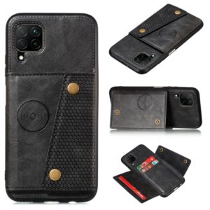 For Huawei Nova 6se PU + TPU Shockproof Magnetic Protective Case with Card Slots(Black) (OEM)