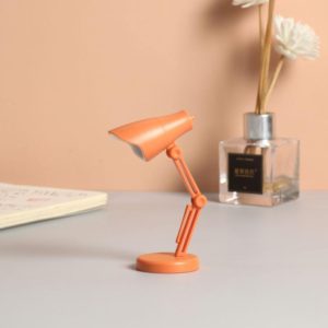 3 PCS Mini LED Desk Lamp Folding Portable Night Light Magnetic Eye Protection Desk Lamp(LD01-Orange) (OEM)