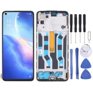 Original LCD Screen For OPPO Reno5 4G/Reno5 K with Digitizer Full Assembly with Frame (OEM)