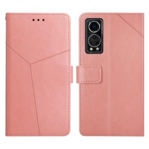 For ZTE Axon 30 Y Stitching Horizontal Flip Leather Phone Case(Rose Gold) (OEM)