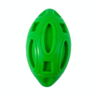Pet Toy Rugby Rubber Wear-Resistant Bite Ball Toy(Green) (OEM)