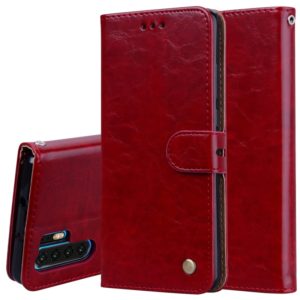 Business Style Oil Wax Texture Horizontal Flip Leather Case for Huawei P30 Pro, with Holder & Card Slots & Wallet (Red) (OEM)