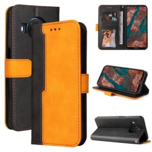For Nokia X10 / X20 Business Stitching-Color Horizontal Flip PU Leather Case with Holder & Card Slots & Photo Frame(Orange) (OEM)