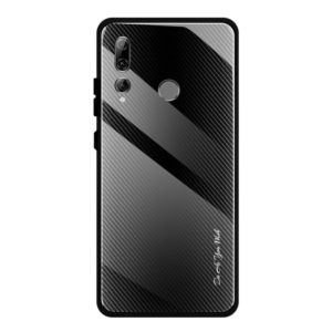 For Huawei Enjoy 9s / Honor 10i / 20i / 20 Lite / P Smart Plus 2019 / Maimang 8 Texture Gradient Glass Protective Case(Black) (OEM)