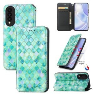 For Huawei nova 8 SE Youth Colorful Magnetic Horizontal Flip PU Leather Case with Holder & Card Slot & Wallet(Emerald) (OEM)