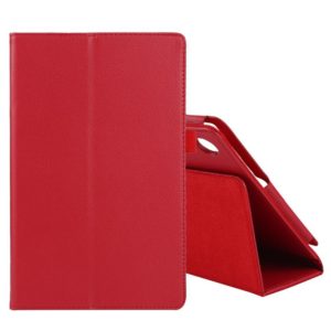 For Lenovo Tab M10 HD Litchi Texture Solid Color Horizontal Flip Leather Case with Holder & Pen Slot(Red) (OEM)