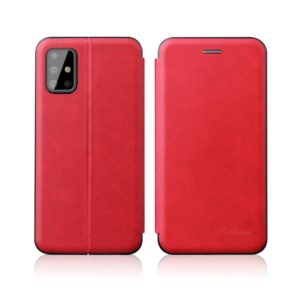 For Samsung Galaxy S20 Plus Integrated Electricity Pressing Retro Texture Magnetic TPU+PU Leather Case with Card Slot & Holder(Red) (OEM)