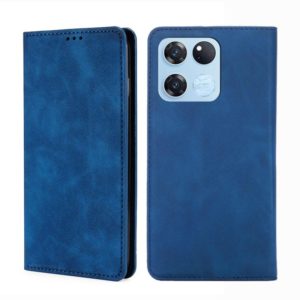 For OnePlus Ace Racing Skin Feel Magnetic Horizontal Flip Leather Phone Case(Blue) (OEM)