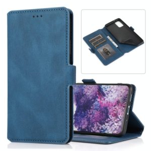 For Samsung Galaxy S20 Plus 5G Retro Magnetic Closing Clasp Horizontal Flip Leather Case with Holder & Card Slots & Photo Frame & Wallet(Navy Blue) (OEM)