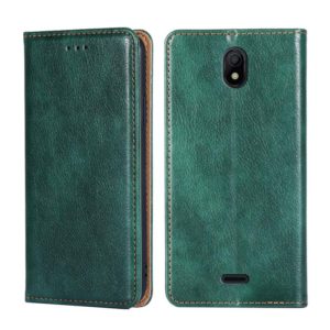 For Nokia C100 Gloss Oil Solid Color Magnetic Flip Leather Phone Case(Green) (OEM)
