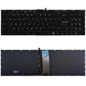 US Version Keyboard with Backlight for MSI GT62 GT72 GE62 GE72 GS60 GS70 GL62 GL72 GP62 GT72S GP72 GL63 GL73 (White) (OEM)