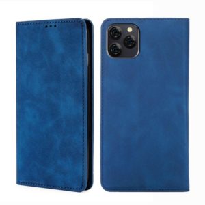 For Blackview A95 Skin Feel Magnetic Horizontal Flip Leather Phone Case(Blue) (OEM)