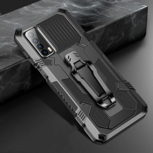 For Huawei P smart 2021 / Y7a Machine Armor Warrior Shockproof PC + TPU Protective Case(Black) (OEM)