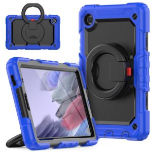 For Samsung Galaxy Tab A7 Lite Bracelet Holder Silicone + PC Tablet Case(Blue) (OEM)