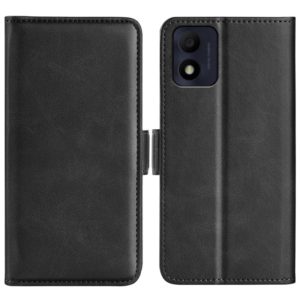 For Alcatel 1B 2022 Dual-side Magnetic Buckle Horizontal Flip Leather Phone Case(Black) (OEM)