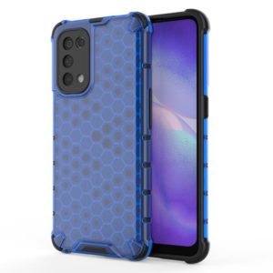 For Oppo Reno5 5G Shockproof Honeycomb PC + TPU Case(Blue) (OEM)