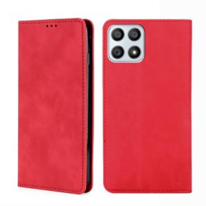 For Honor X30i Skin Feel Magnetic Horizontal Flip Leather Phone Case(Red) (OEM)