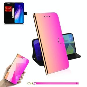 For Xiaomi Redmi Note 8T Mirror-like Magnetic Attraction Horizontal Flip Leather Case with Lanyard, Support Holder & Card Slot & Wallet(Gradient Color) (OEM)