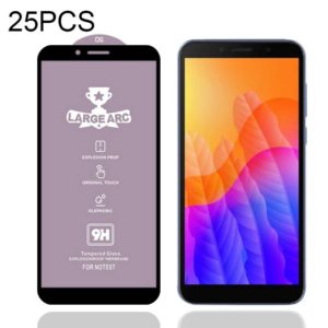 For Huawei Y5p 25 PCS 9H HD Large Arc High Alumina Full Screen Tempered Glass Film (OEM)