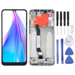 TFT LCD Screen for Xiaomi Redmi Note 8T Digitizer Full Assembly with Frame(Silver) (OEM)