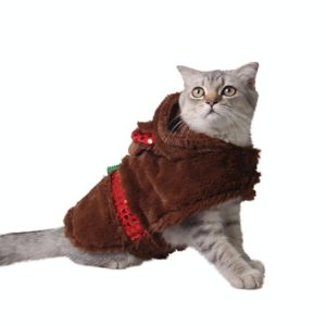 Pet Party Supplies Plush Warm Christmas Reindeer Winter Clothes, Size: M (OEM)