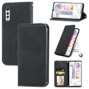 For LG Velvet 2 Pro Retro Skin Feel Business Magnetic Horizontal Flip Leather Case with Holder & Card Slots & Wallet & Photo Frame(Black) (OEM)
