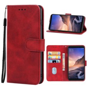 Leather Phone Case For Xiaomi Mi Max 3 Pro(Red) (OEM)