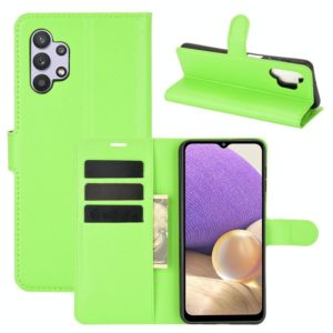 For Samsung Galaxy A32 5G Litchi Texture Horizontal Flip Protective Case with Holder & Card Slots & Wallet(Green) (OEM)