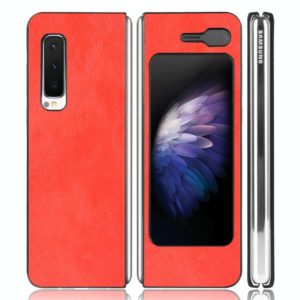 For Galaxy Fold 4G / Fold 5G / W20 5G Shockproof Litchi Texture PC + PU Case(Red) (OEM)